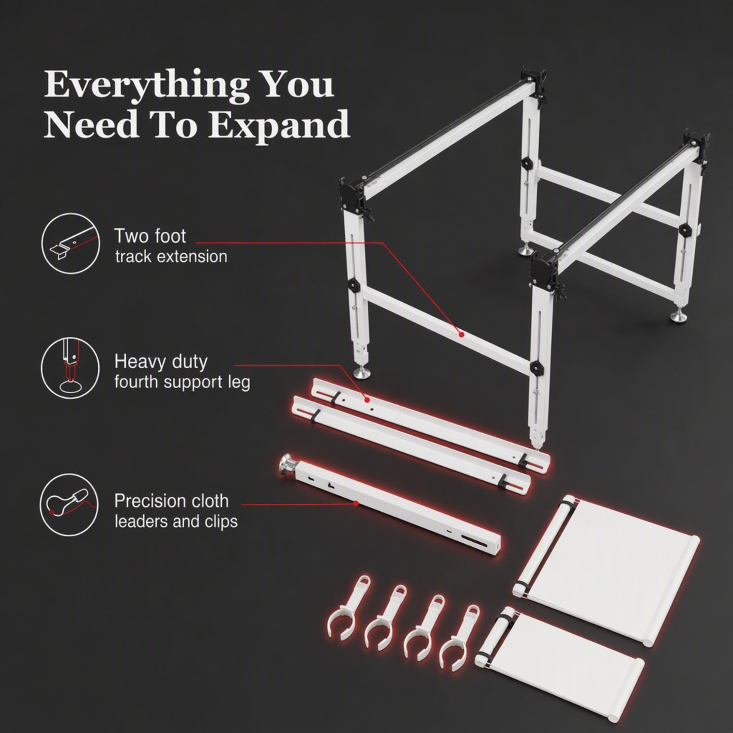 Grace QZF-01-17451 Q-Zone Queen Frame 2ft Extension