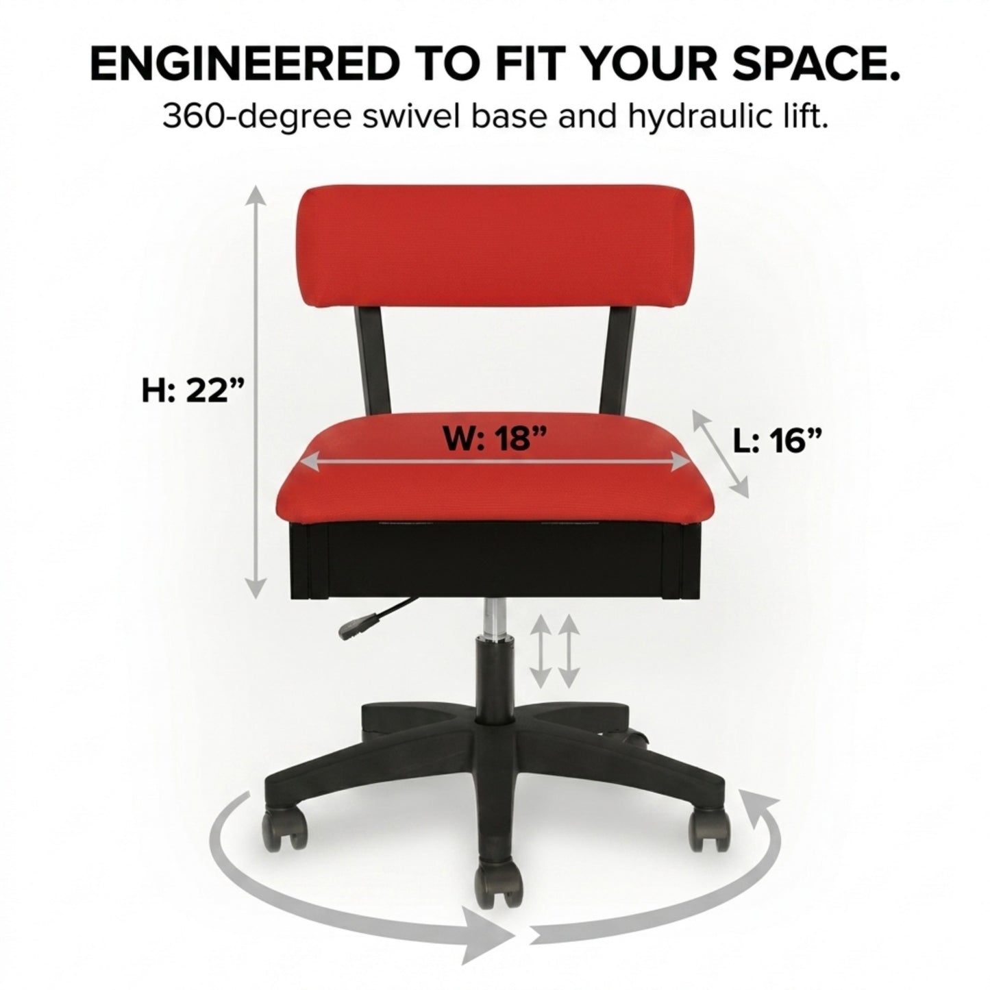 Arrow Sewing Hydraulic Chair