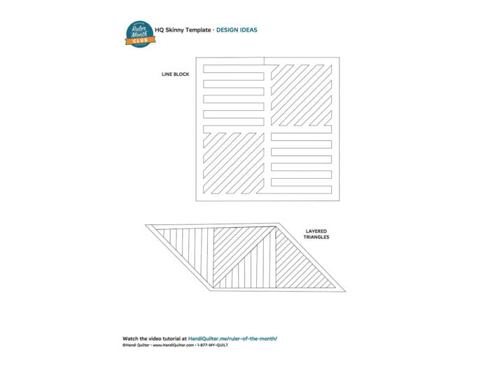 Handi Quilter HG00421 Skinny Ruler
