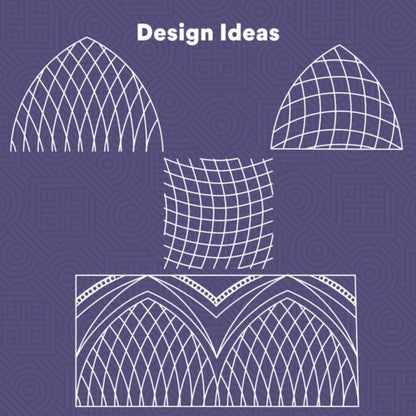 Handi Quilter HG00551 Curved Crosshatch Ruler Set (of 2)