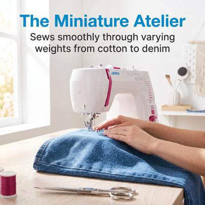 JUKI AMERICA HZL-355ZW-A Compact Size Sewing Machine with 26 Stitch Patterns