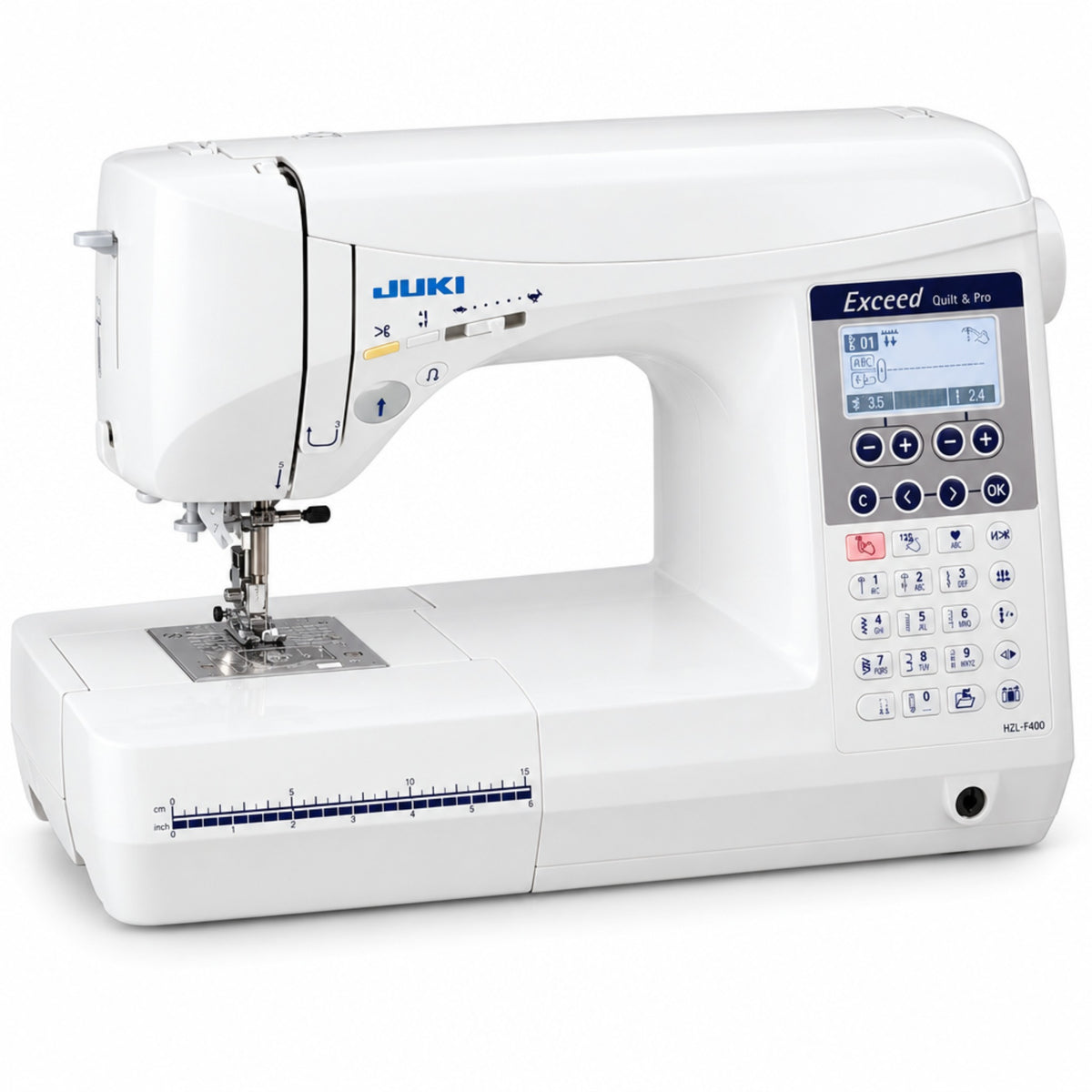 JUKI AMERICA HZL-F400 Exceed Series Sewing Machine with 157 Stitch Patterns and 3 Fonts