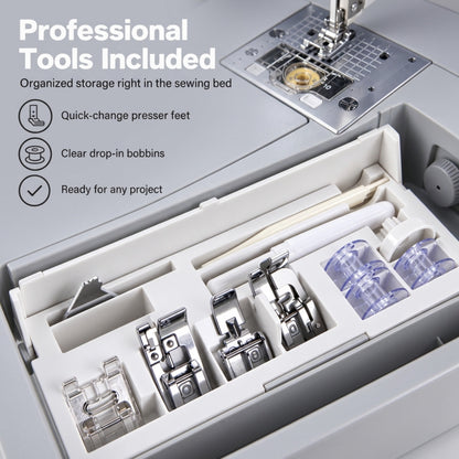 JUKI AMERICA HZL-F400 Exceed Series Sewing Machine with 157 Stitch Patterns and 3 Fonts