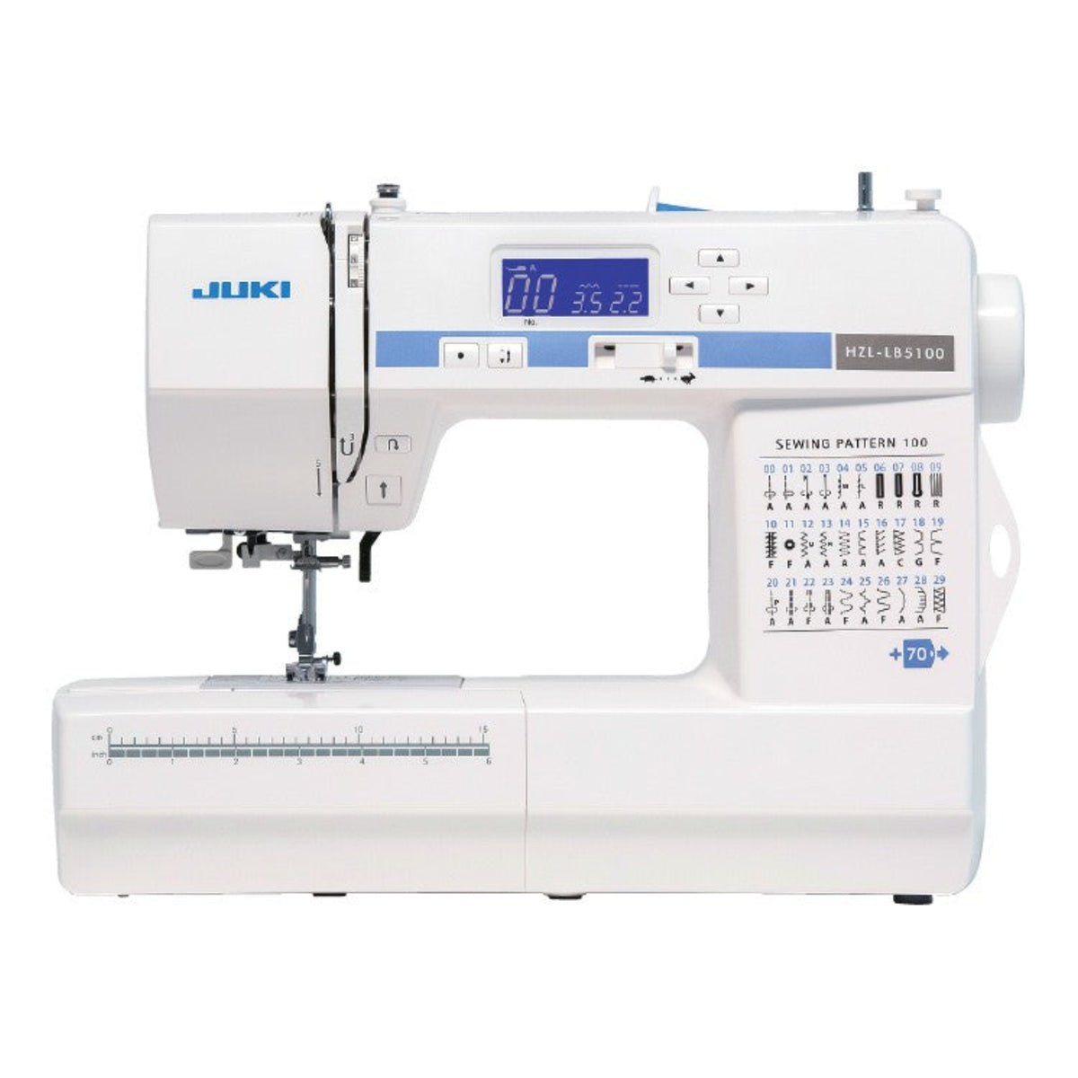 JUKI AMERICA HZL-LB5100 Compact Size Sewing Machine with 100 Stitch Patterns