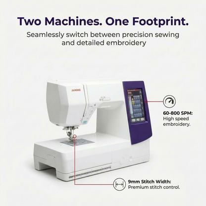 Janome 9850 Memory Craft Embroidery Machine