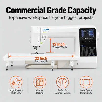 Juki Kirei HZL-NX7 Computerized Long Arm Sewing and Quilting Machine