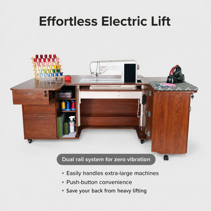 Arrow Sewing Sydney Dual Rail Electric Sewing Cabinet