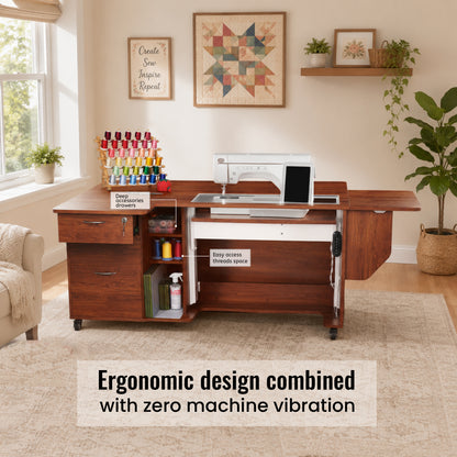 Arrow Sewing Sydney Lite Dual Rail Electric Sewing Cabinet