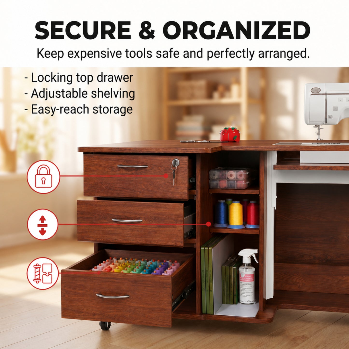 Arrow Sewing Sydney Lite XL Sewing Cabinet