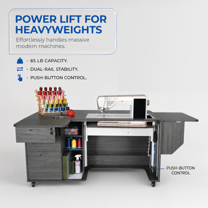 Arrow Sewing Sydney Lite Dual Rail Electric Sewing Cabinet