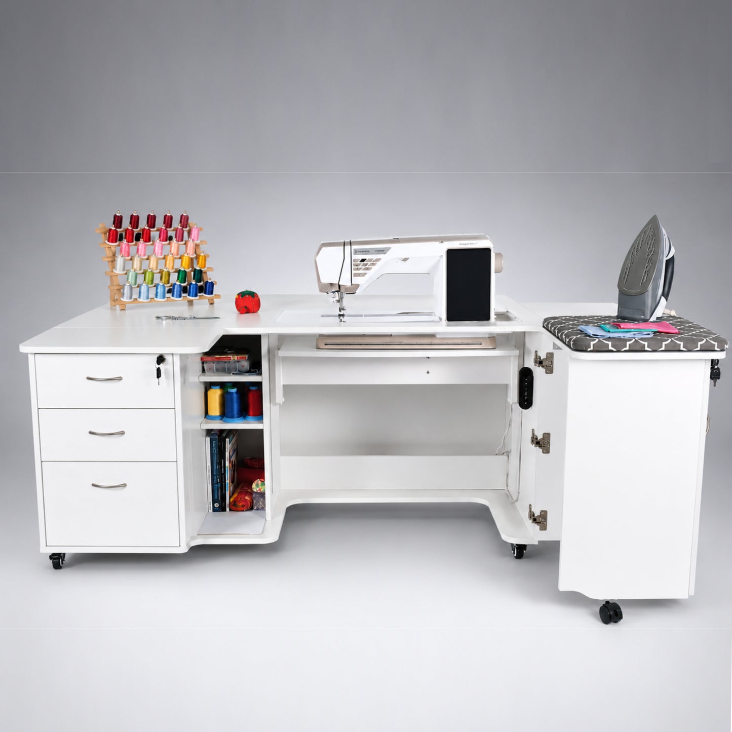 Arrow Sewing Sydney Dual Rail Electric Sewing Cabinet