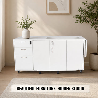Arrow Sewing Sydney Dual Rail Electric Sewing Cabinet