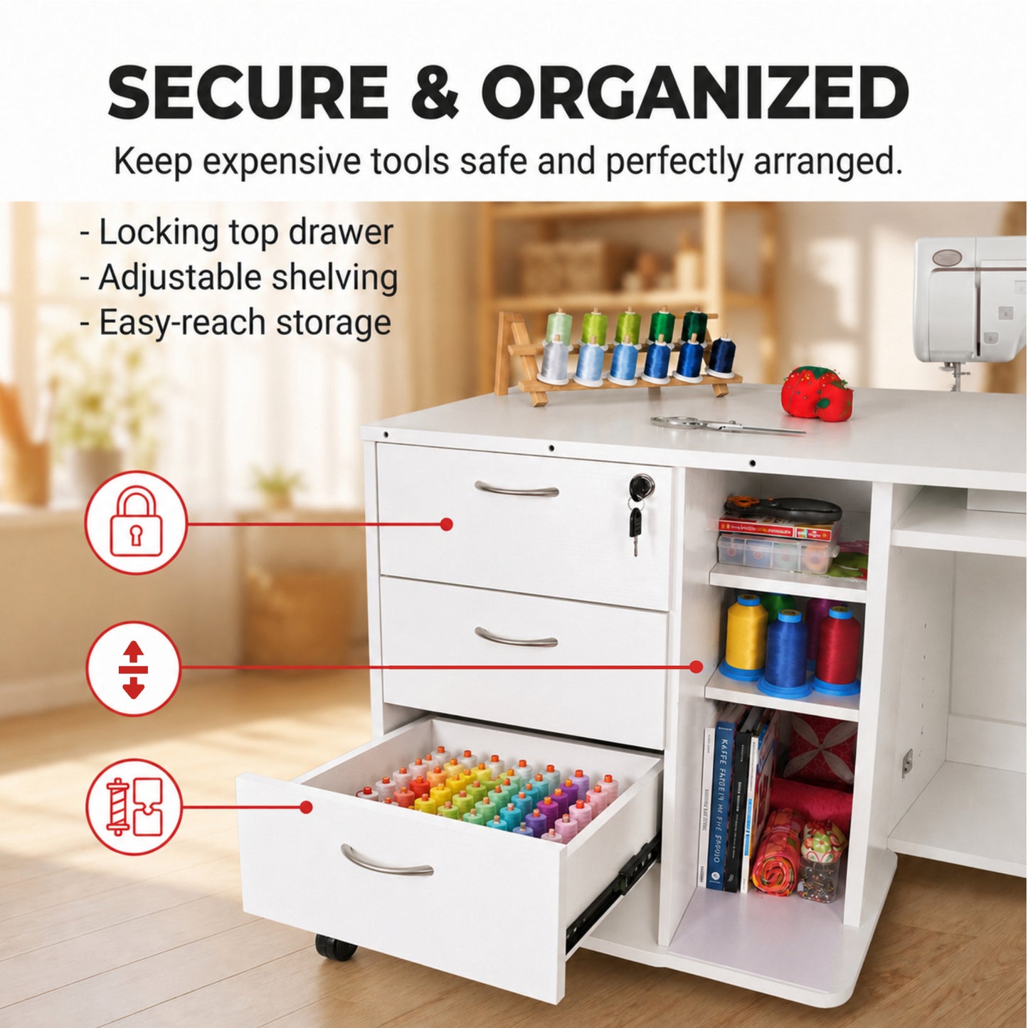 Arrow Sewing Sydney Lite XL Sewing Cabinet