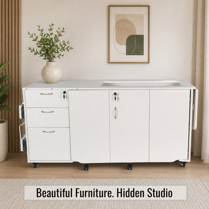 Sydney Hydraulic XL Sewing Cabinet