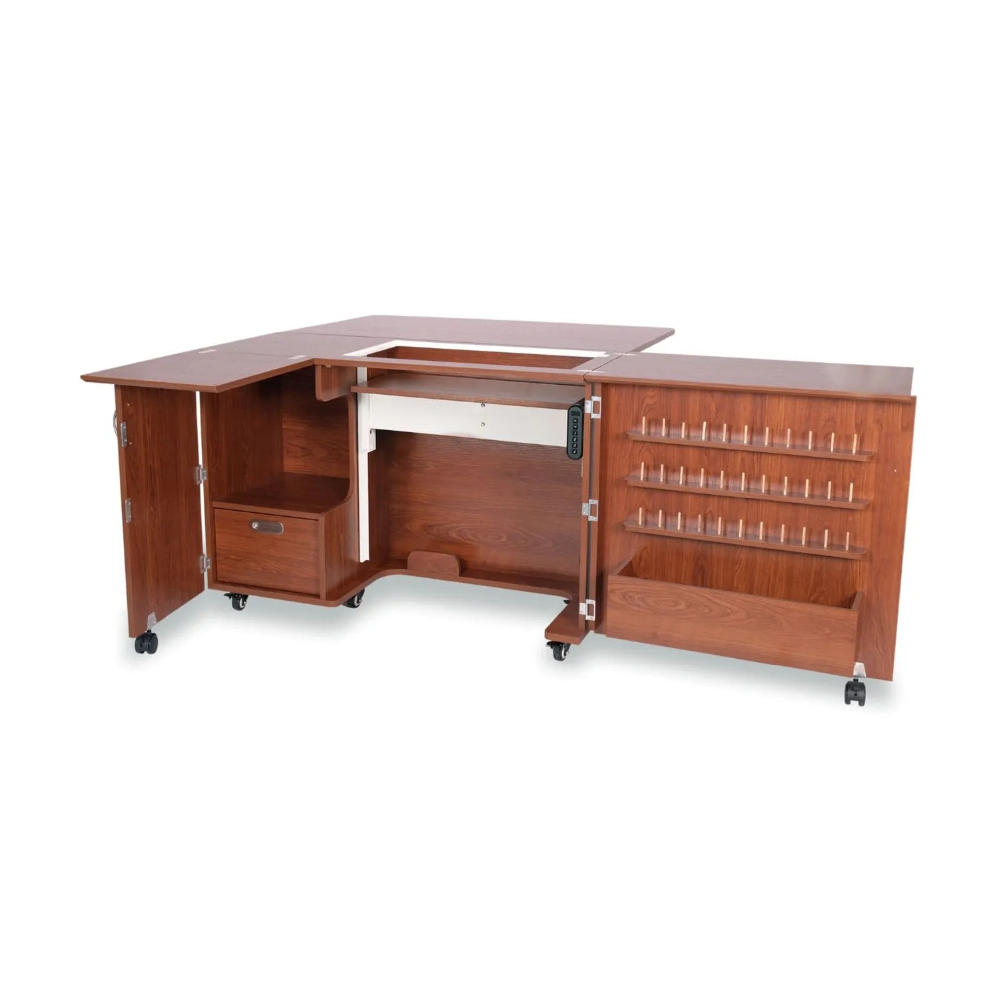Arrow Sewing Wallaby Dual Rail Electric Sewing Cabinet