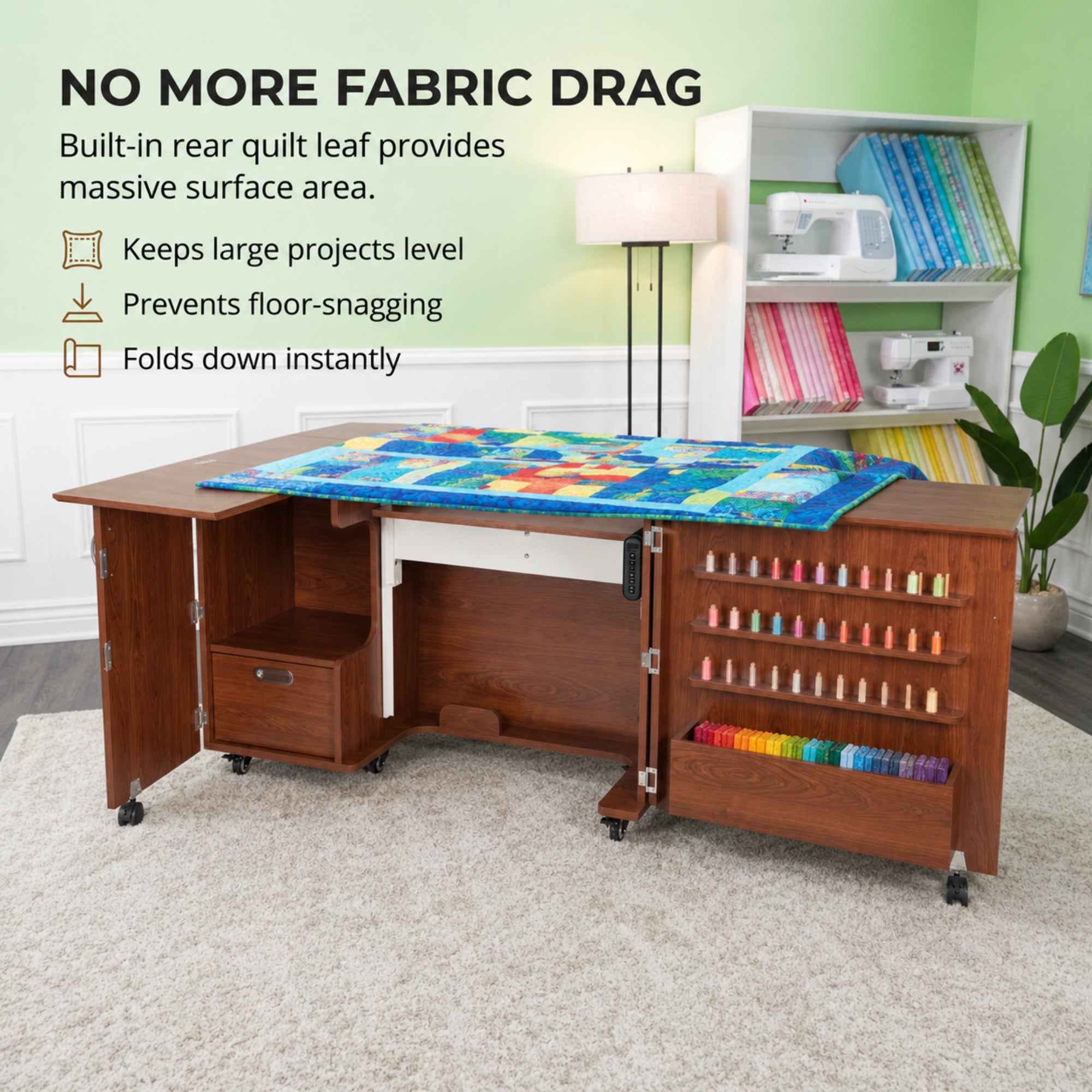Arrow Sewing Wallaby Dual Rail Electric Sewing Cabinet