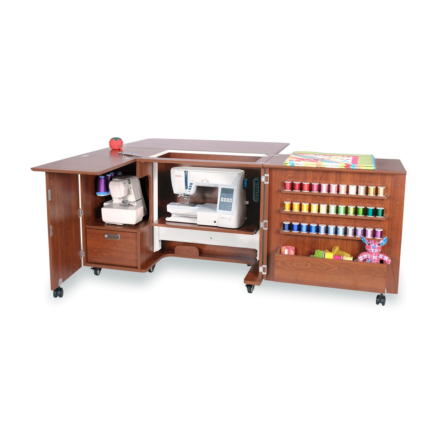 Arrow Sewing Wallaby Dual Rail Electric Sewing Cabinet