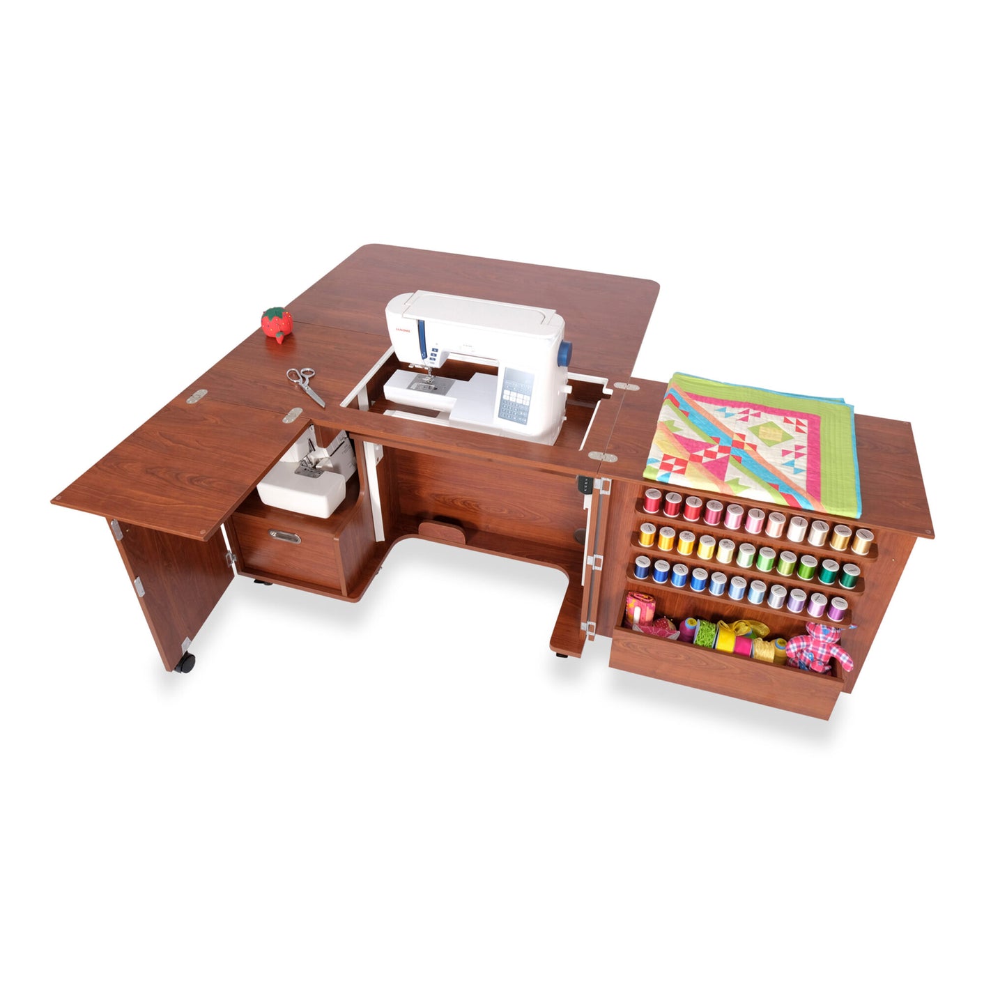 Arrow Sewing Wallaby Dual Rail Electric Sewing Cabinet