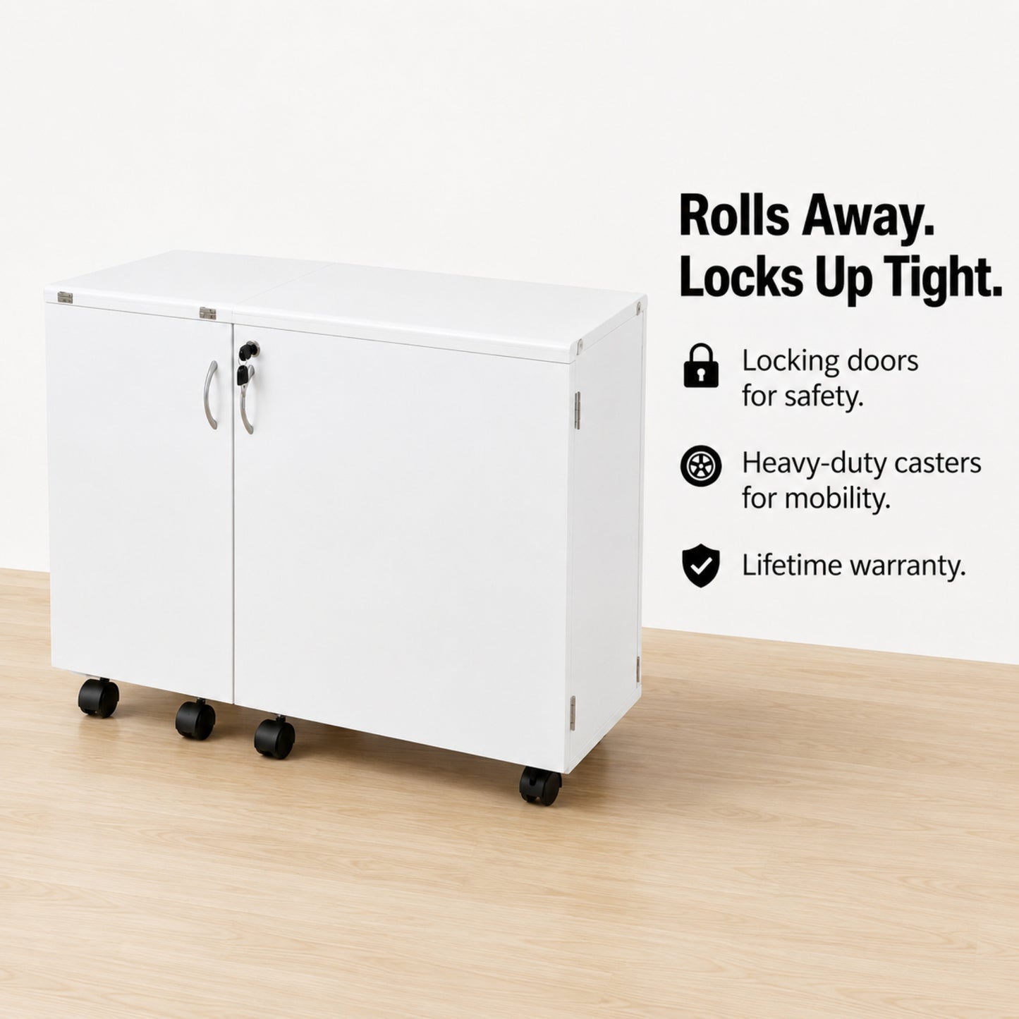 Arrow Sewing Wallaby Dual Rail Electric Sewing Cabinet