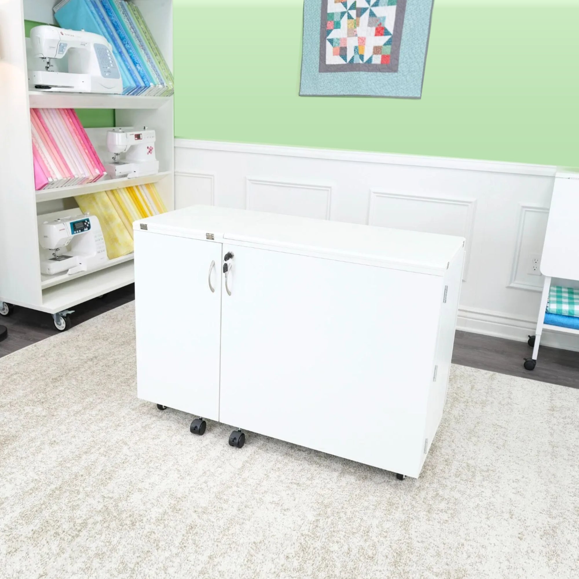 Arrow Sewing Wallaby Dual Rail Electric Sewing Cabinet