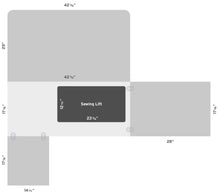 Load image into Gallery viewer, Wallaby Dual Rail Electric Sewing Cabinet

