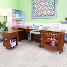 Load image into Gallery viewer, Aussie Dual Rail Electric Sewing Cabinet
