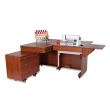Load image into Gallery viewer, Kangaroo &amp; Joey Dual Rail Electric Sewing Cabinet
