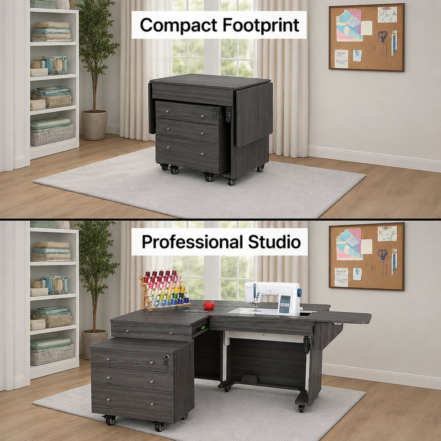 Arrow Sewing Kangaroo & Joey Dual Rail Electric Sewing Cabinet