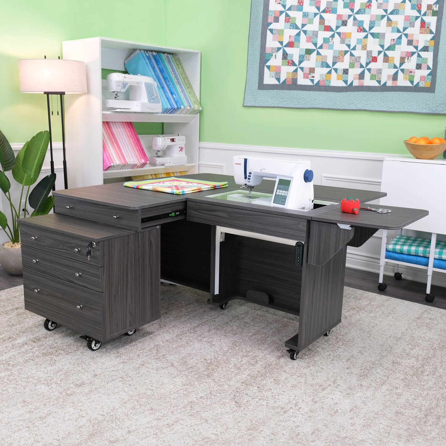 Arrow Sewing Kangaroo & Joey Dual Rail Electric Sewing Cabinet