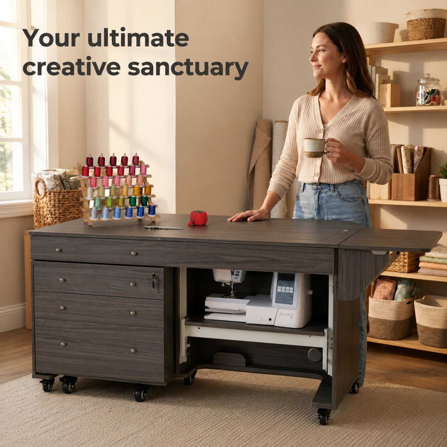 Kangaroo & Joey Sewing Cabinet