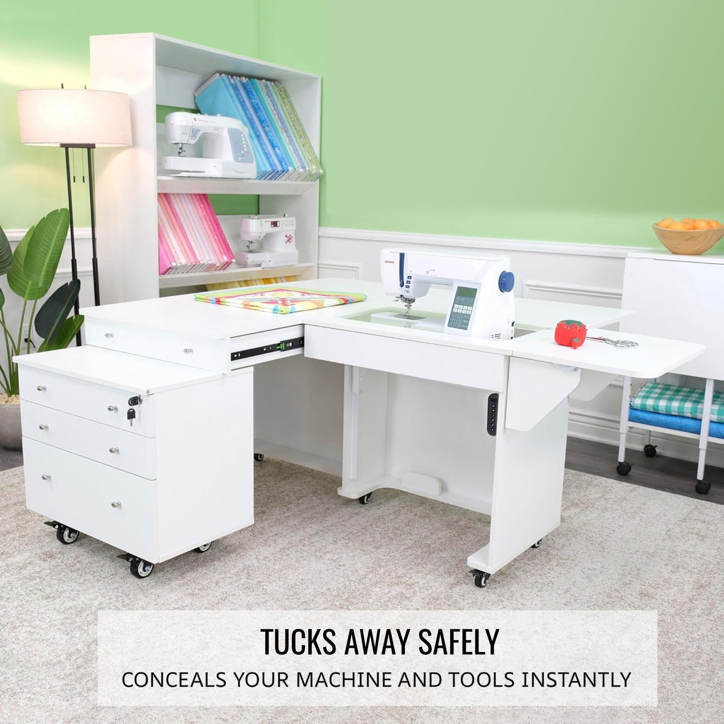 Arrow Sewing Kangaroo & Joey Dual Rail Electric Sewing Cabinet