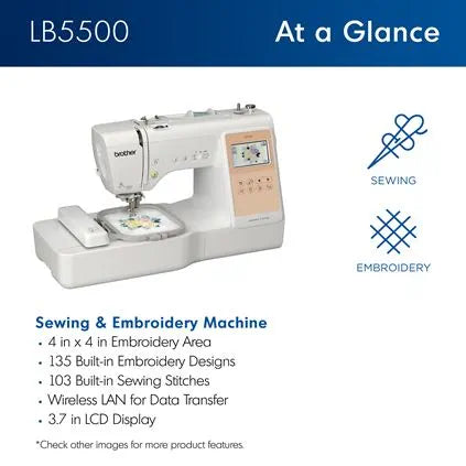 Brother LB5500 Computerized Sewing & Embroidery Combo