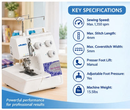 Juki MCS-1700NQVP Chainstitch and Coverstitch Machine