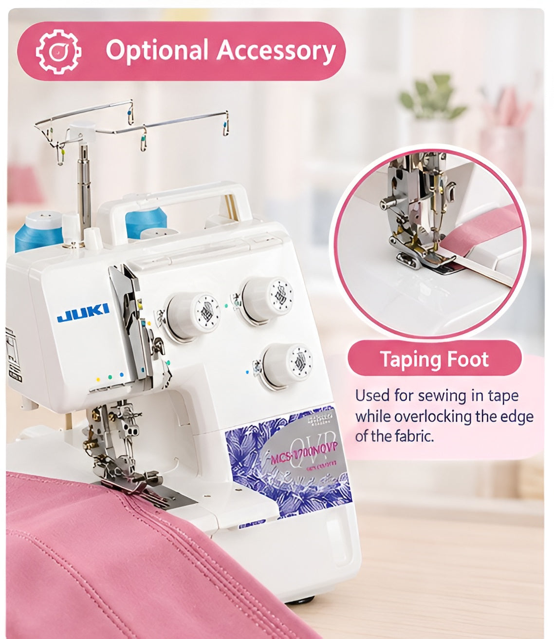 Juki MCS-1700NQVP Chainstitch and Coverstitch Machine