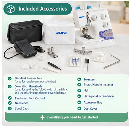 Juki MCS-1700NQVP Chainstitch and Coverstitch Machine