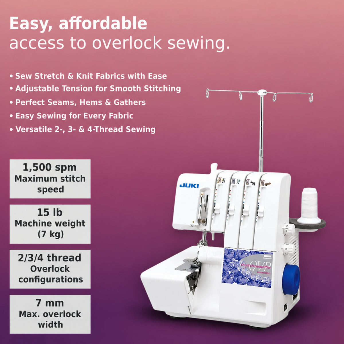Juki MO-1200NQVP Serger Machine