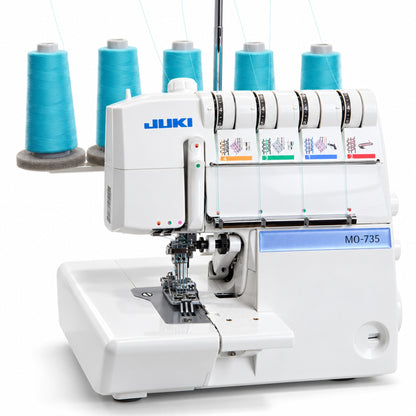 JUKI AMERICA MO-735 2/3/4/5 Thread Overlock with Chainstitch and Coverstitch