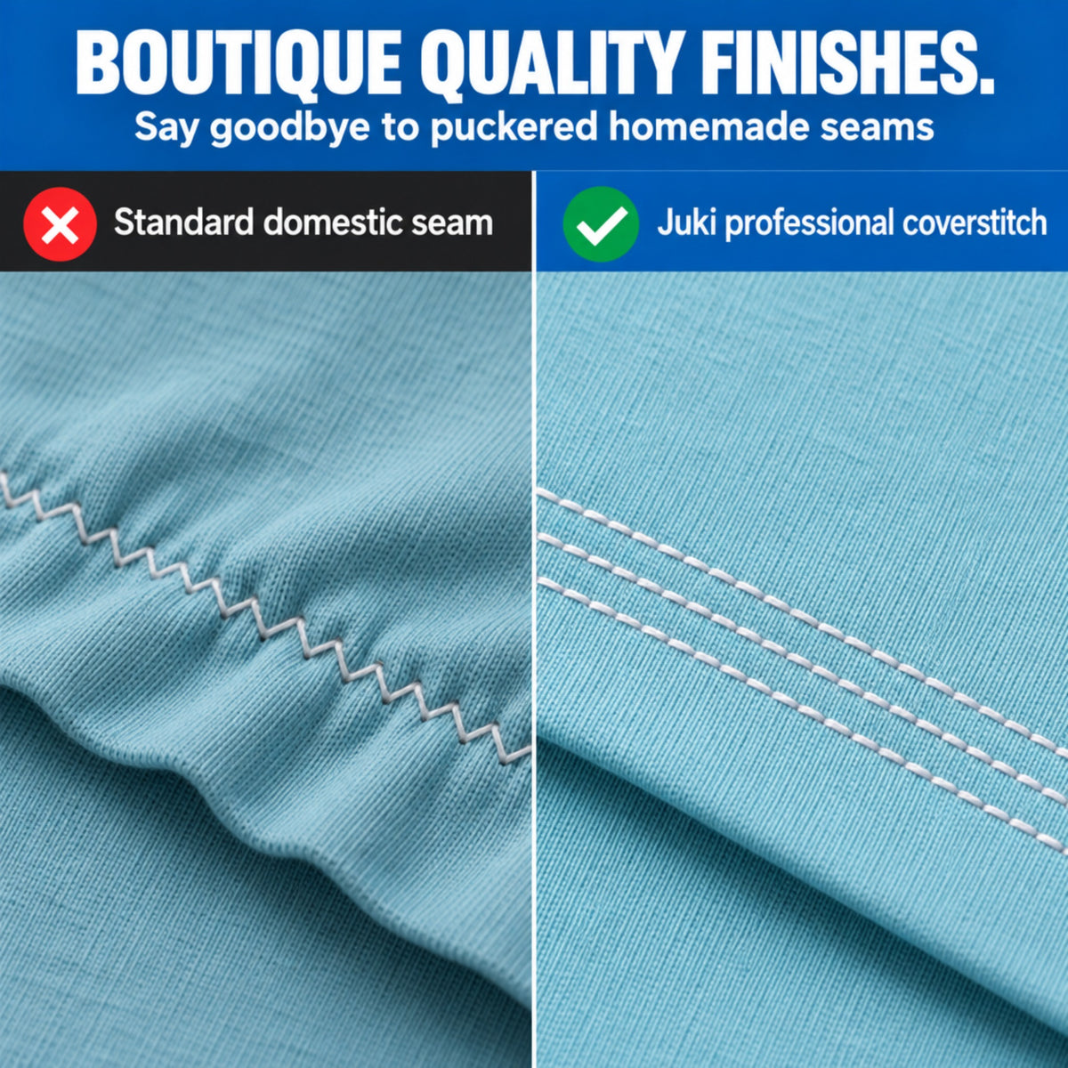 JUKI AMERICA MO-735 2/3/4/5 Thread Overlock with Chainstitch and Coverstitch