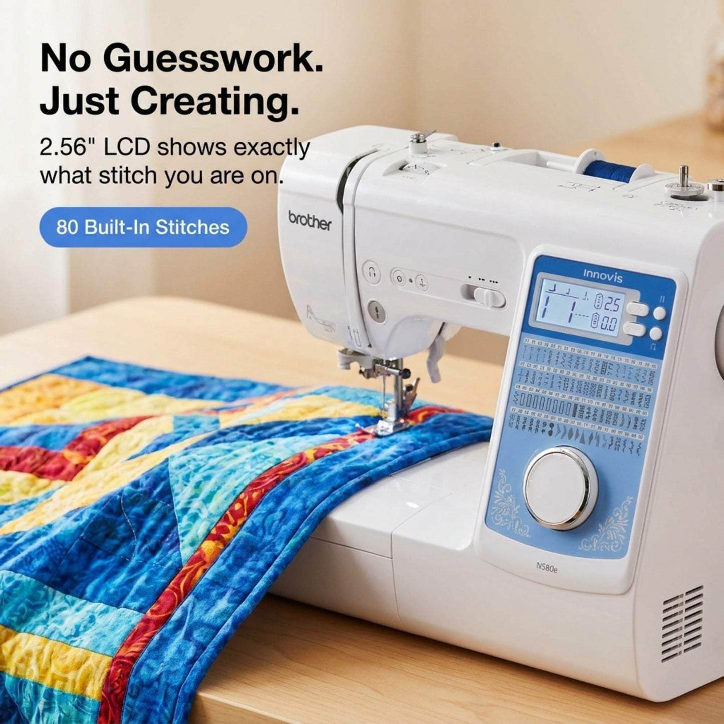 Brother NS80E Computerized Sewing & Embroidery Machine