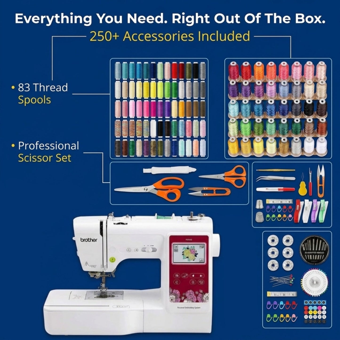 Brother PE545 4" x 4" Embroidery Machine