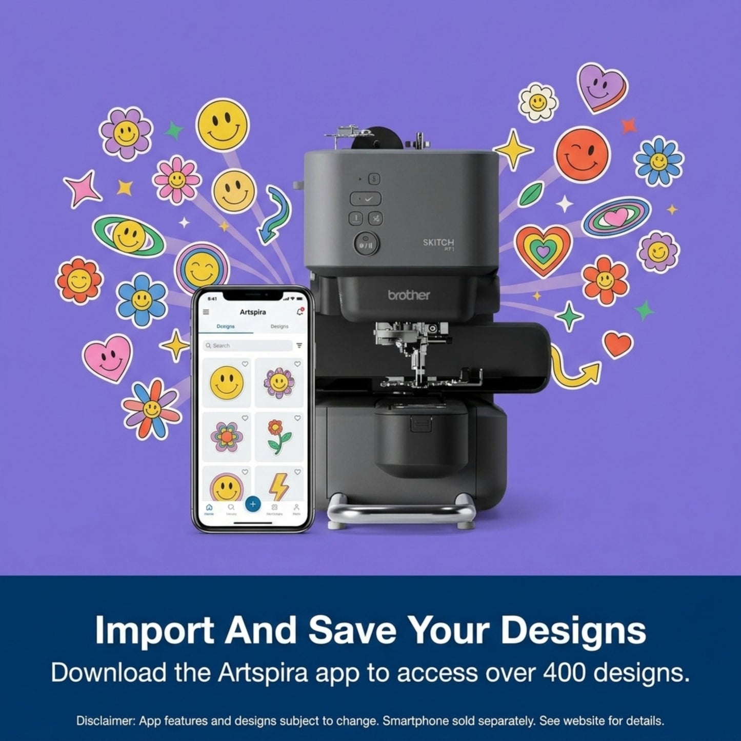 Brother PP1 Skitch, Artspira App Enabled Embroidery Machine
