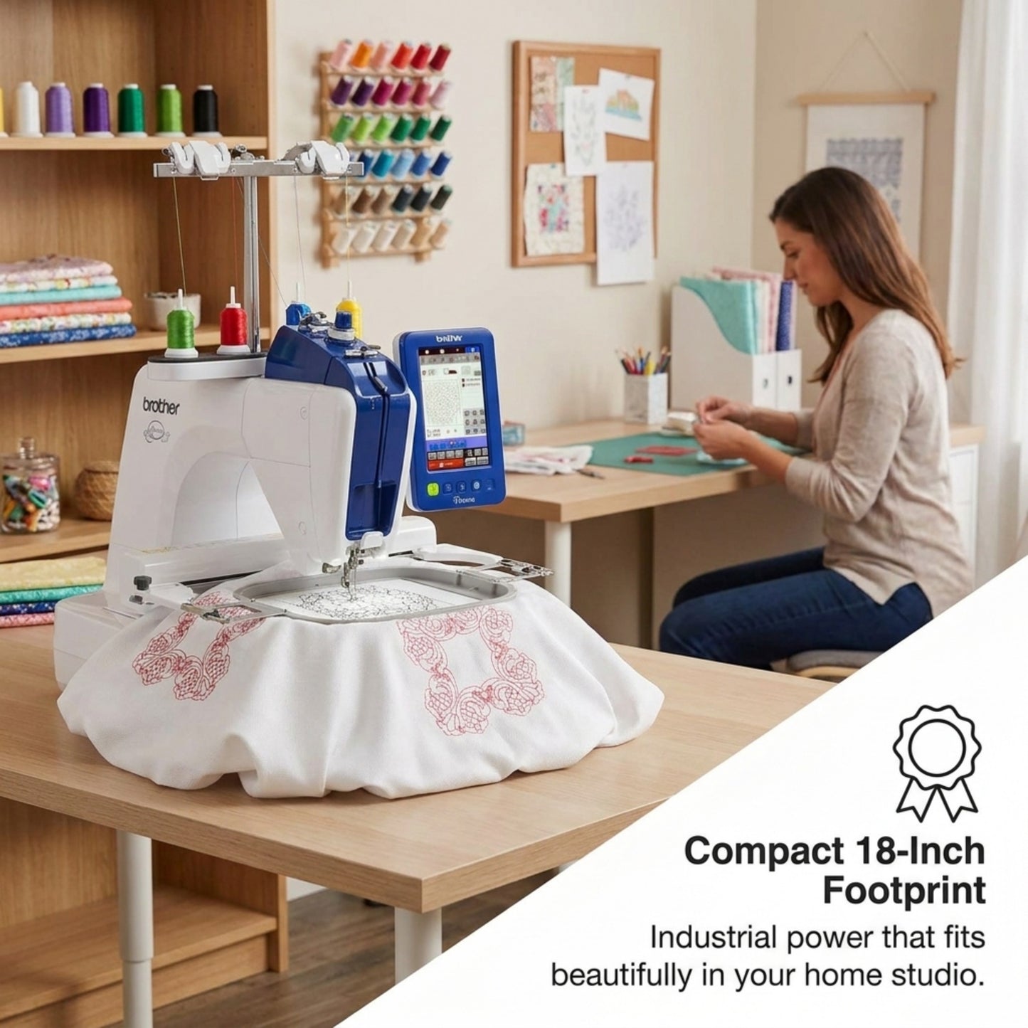 Brother PRS100 Single-Needle Embroidery Machine