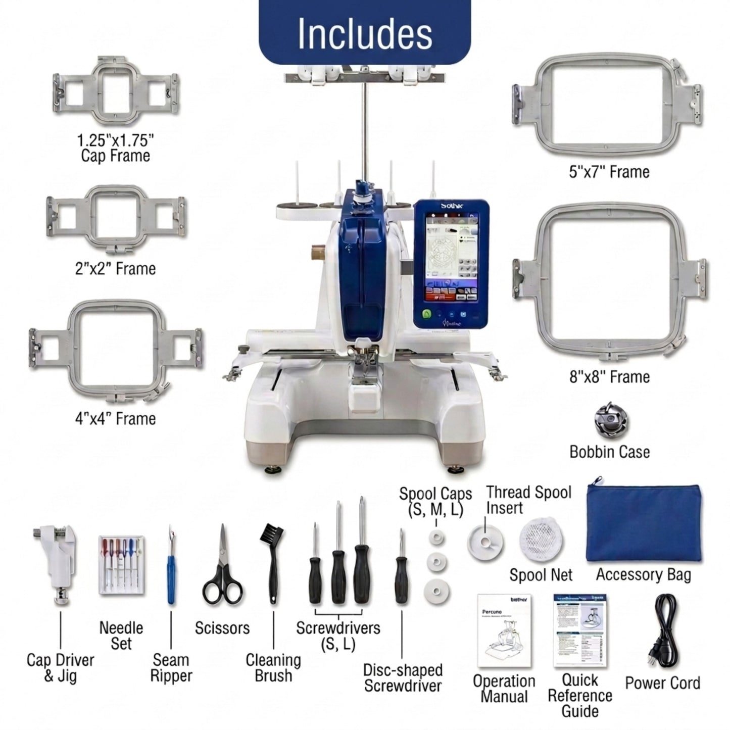 Brother PRS100 Single-Needle Embroidery Machine