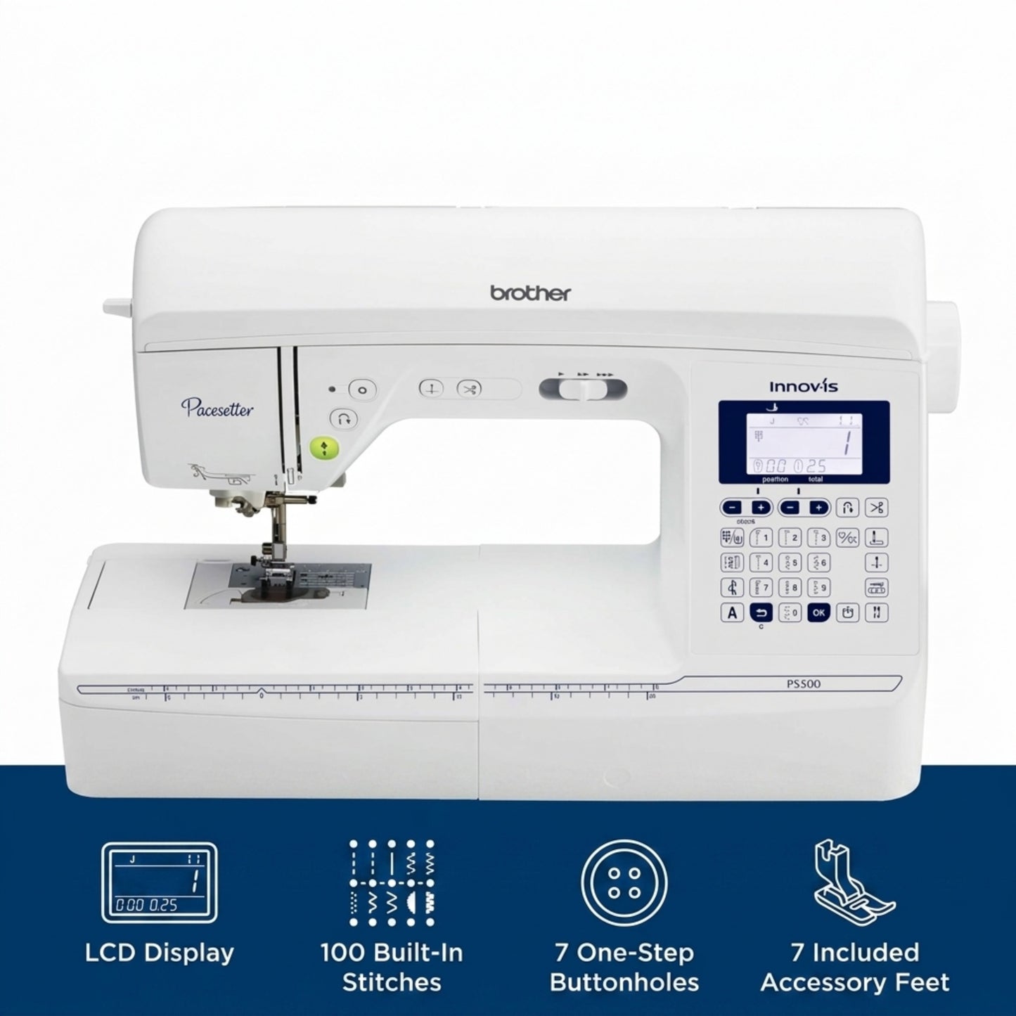 Brother Pacesetter PS500 Sewing Machine with Display
