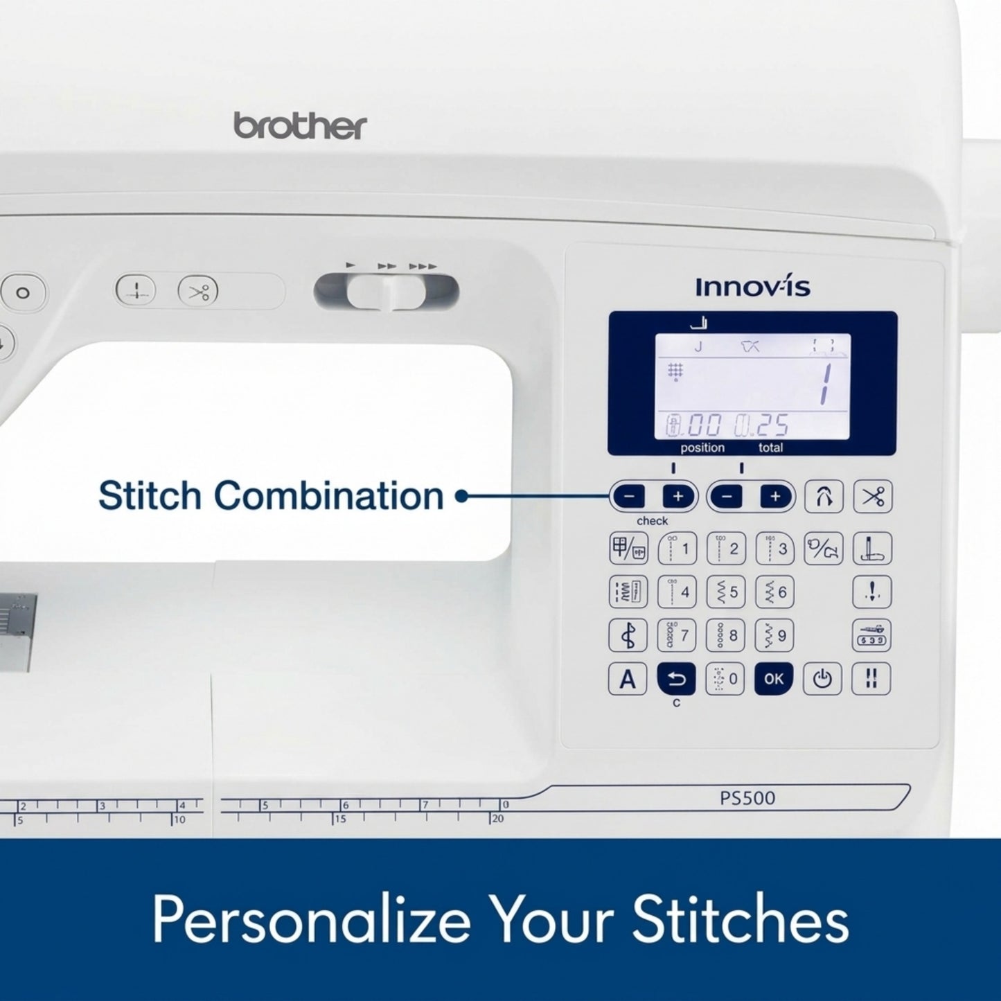 Brother Pacesetter PS500 Sewing Machine with Display