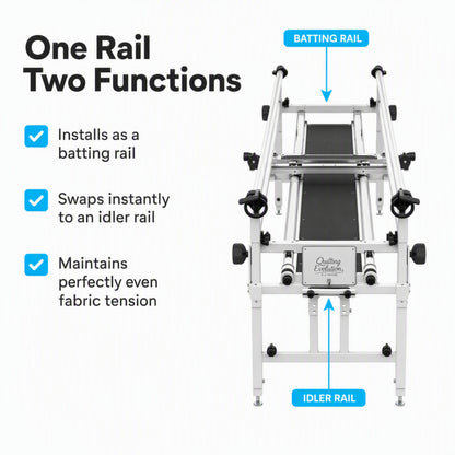 Grace QEF-01-17170 QE Rolling Frame Batting/Idler Rail