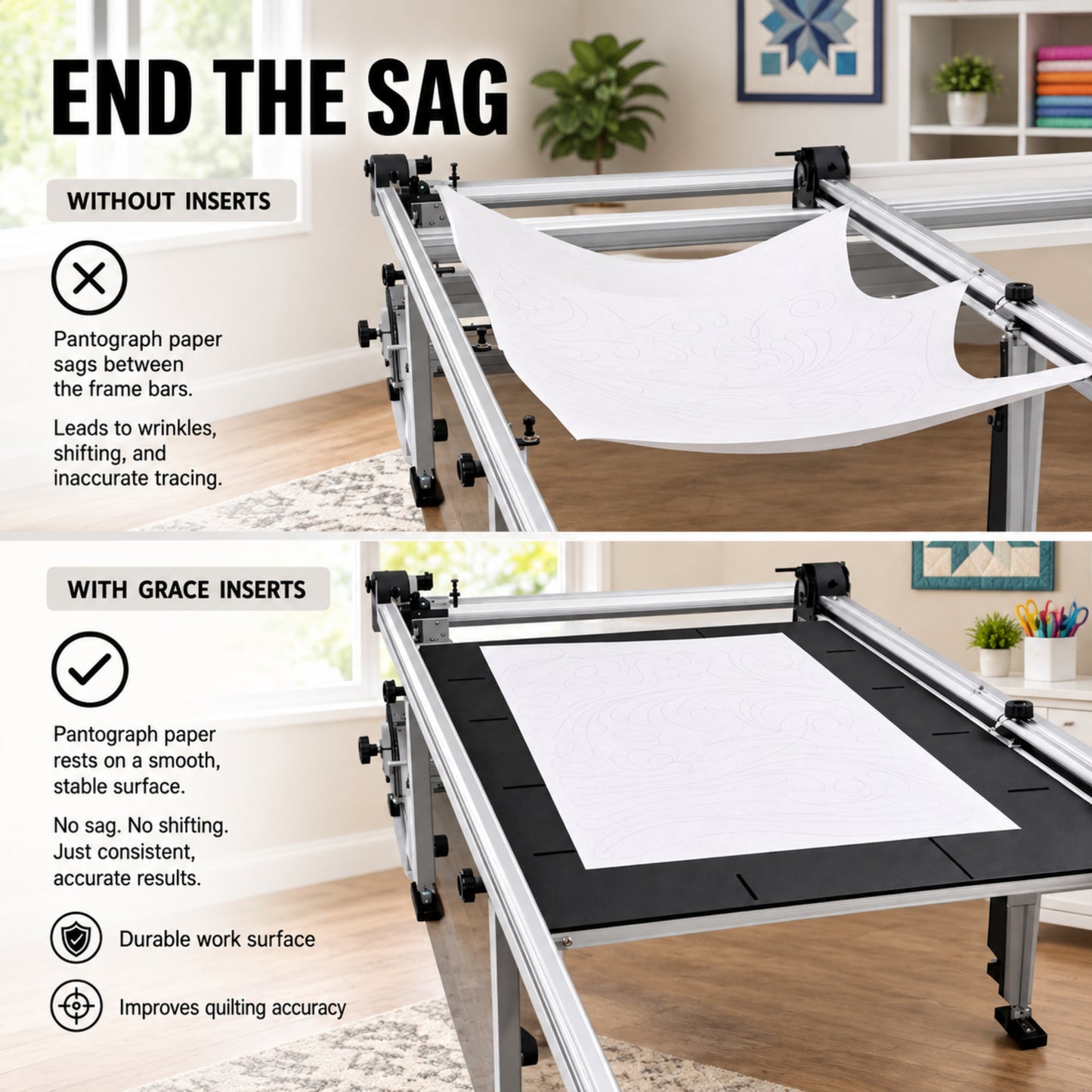 Grace QZF-01-12230 Q-Zone Queen Table Inserts