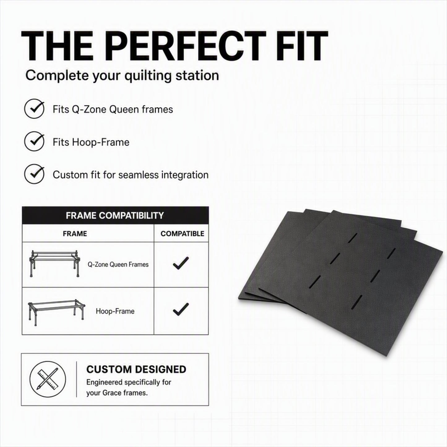 Grace QZF-01-12230 Q-Zone Queen Table Inserts