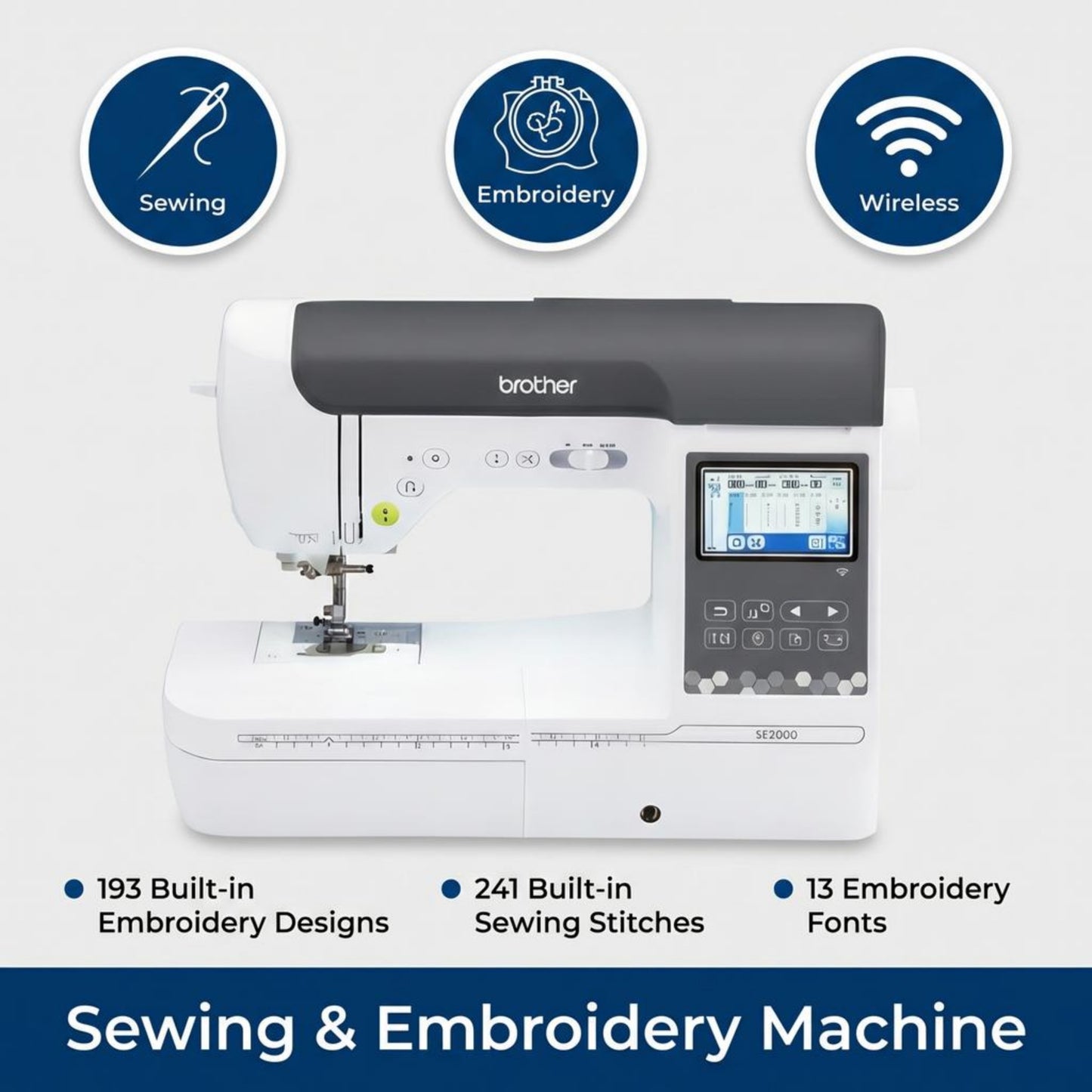 Brother SE2000 Combo Sewing and Embroidery Machine