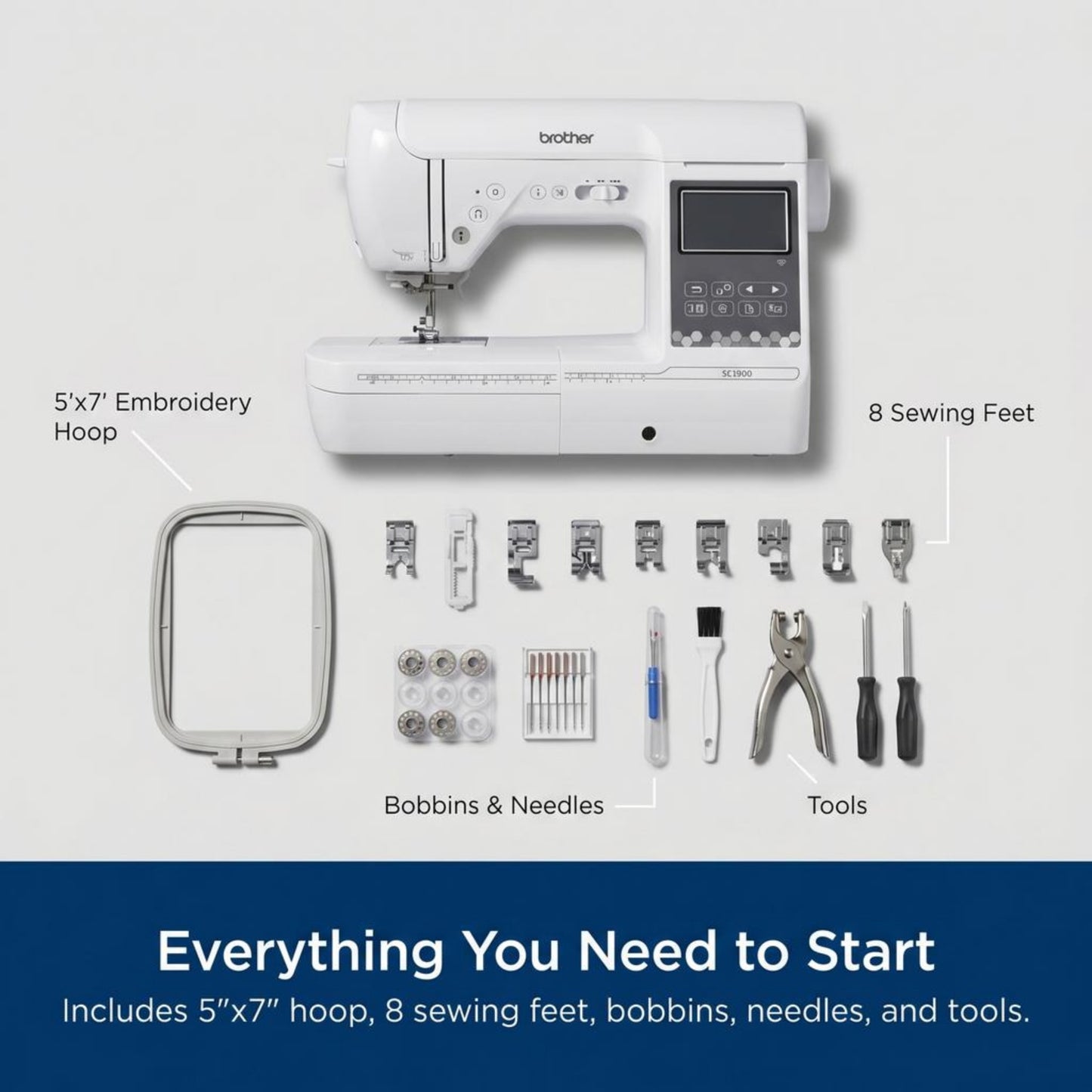 Brother SE2000 Combo Sewing and Embroidery Machine